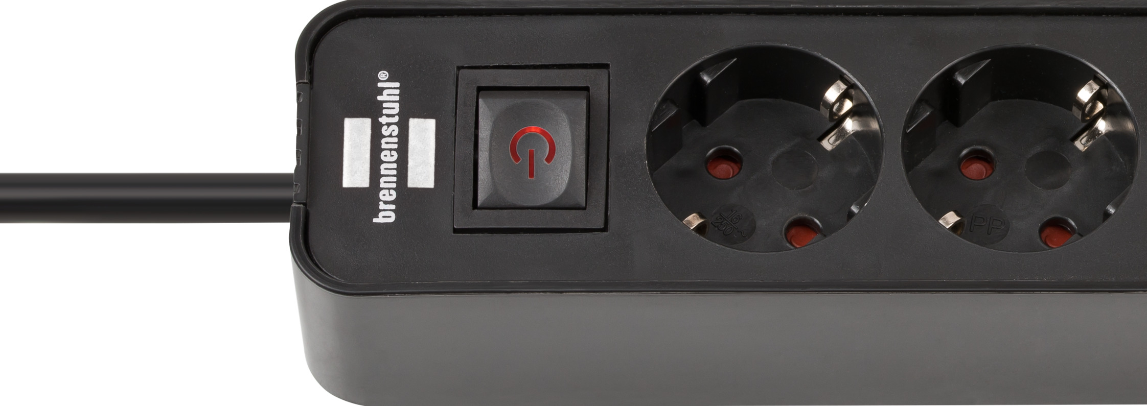 Brennenstuhl Steckdosenleiste Ecolor 4fach USB C 15.5W sw/sw - Steckdosenleiste, Ansicht 2