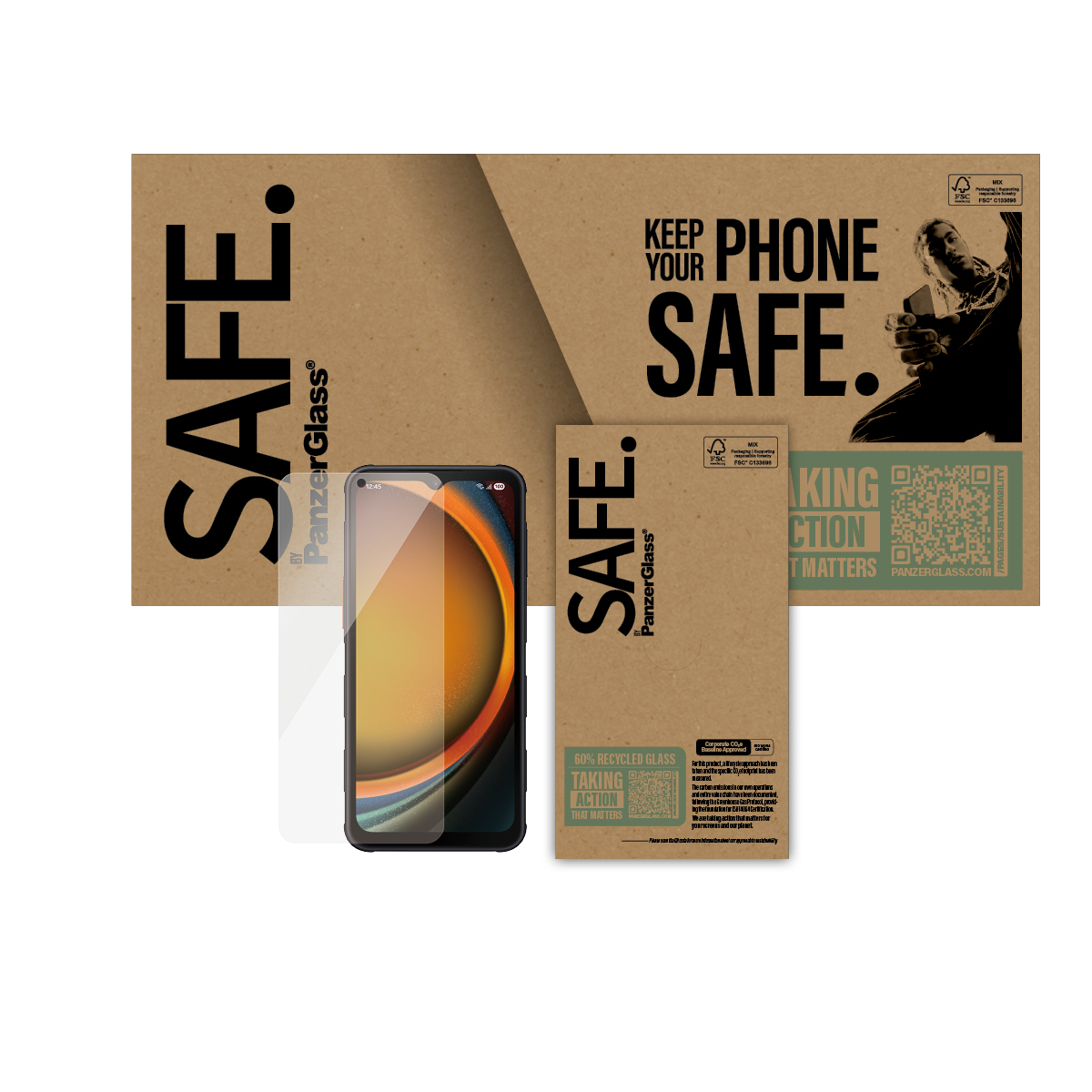 PanzerGlass SAFE Displayschutz Galaxy Xcover7 Pro/Xcover7/Xcover6 Pro, Ansicht 2