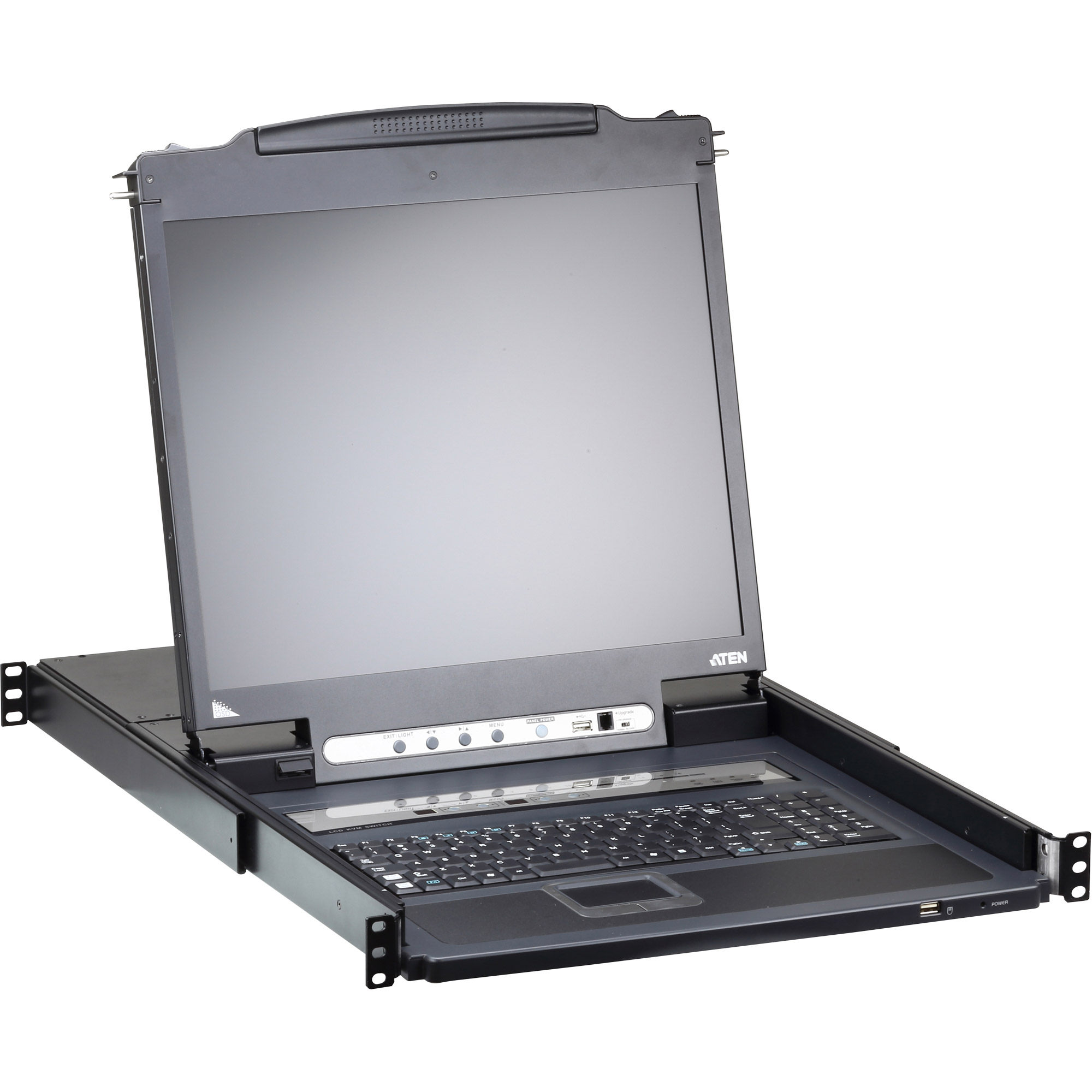 ATEN CL5708iN D LCD KVM Over IP Switch 19 USB-PS/2 VGA - KVM-Umschalter - 8-Port, Ansicht 5