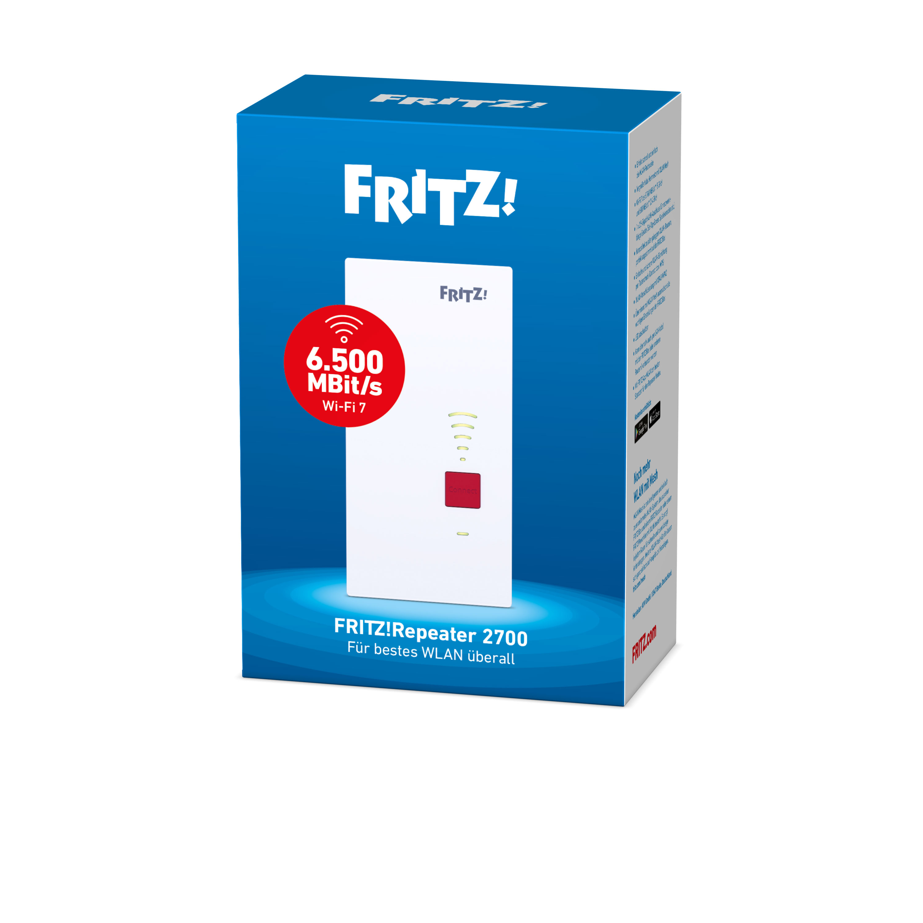 FRITZ! Repeater 2700 Wi-Fi 7 - Repeater - WLAN, Ansicht 3