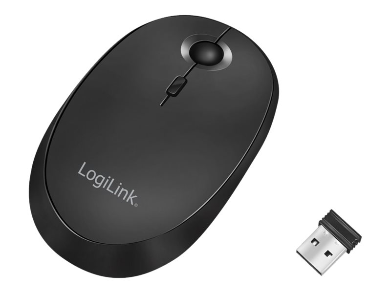 LogiLink Maus - optisch - kabellos - 2.4 GHz Bluetooth 4.0 - kabelloser Empfänger (USB)