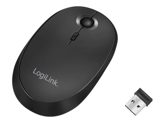 LogiLink Maus - optisch - kabellos - 2.4 GHz Bluetooth 4.0 - kabelloser Empfänger (USB)