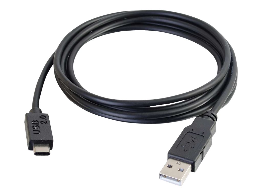 C2G 2m USB 2.0 USB Type C to USB A Cable MM - USB C Cable Black - USB-Kabel - USB (M)
