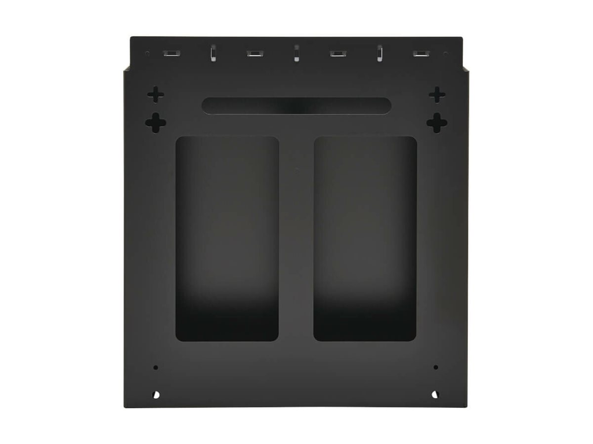 Tripp Eaton Tripp Lite Series SmartRack 2U Low-Profile Vertical-Mount Vented Wall-Mount Mini Rack Enclosure Black - Schrank für Rack-Gehäuse - geeignet für Wandmontage - Schwarz - 2U - 49.27 cm (19.4)