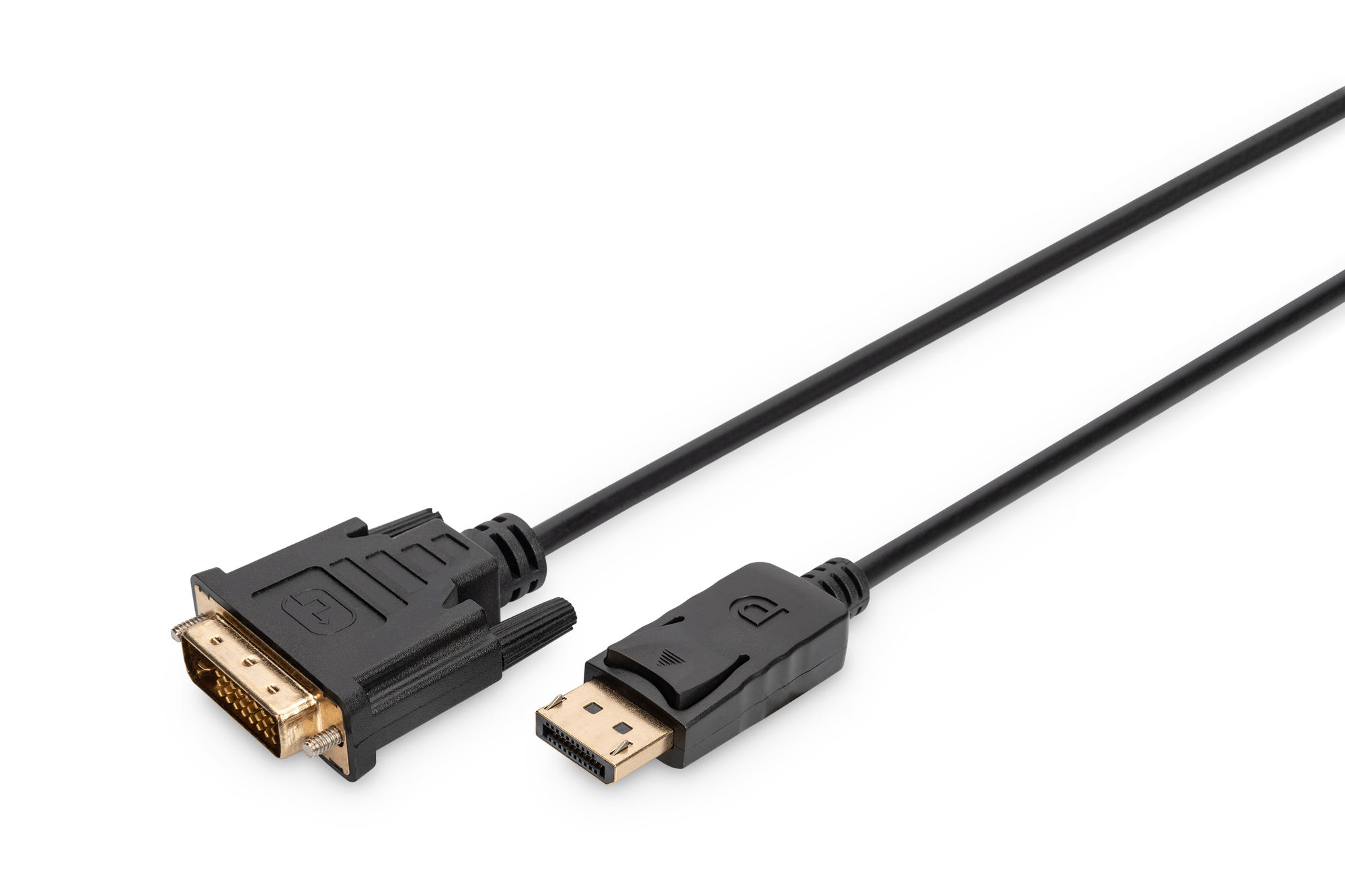 DIGITUS DisplayPort Adapterkabel, 2 m, DisplayPort, DVI-D, Nickel, 1.1a, 1920 x 1080 Pixel