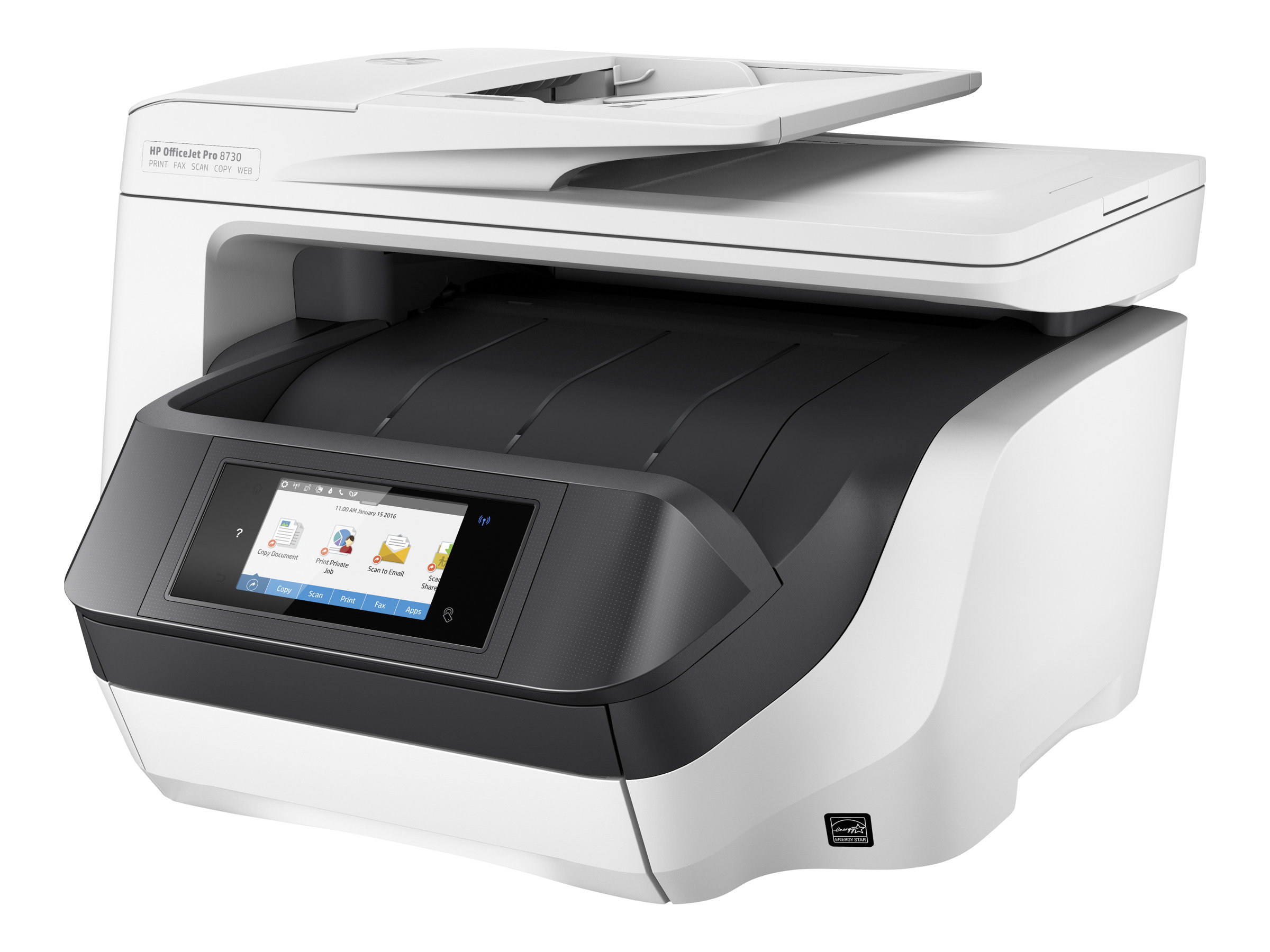 Hewlett Packard (HP) HP OfficeJet Pro 8730 All-in-One A4, Tinte, 24/20S. SW/Col, MF, Fax