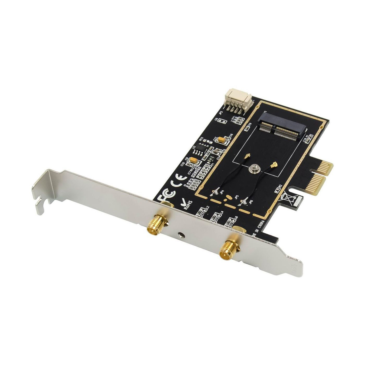 MicroConnect MC-PCIE-INT7260DUAL - Kabellos - PCI Express - Bluetooth - 3000 Mbit/s - Schwarz, Ansicht 4