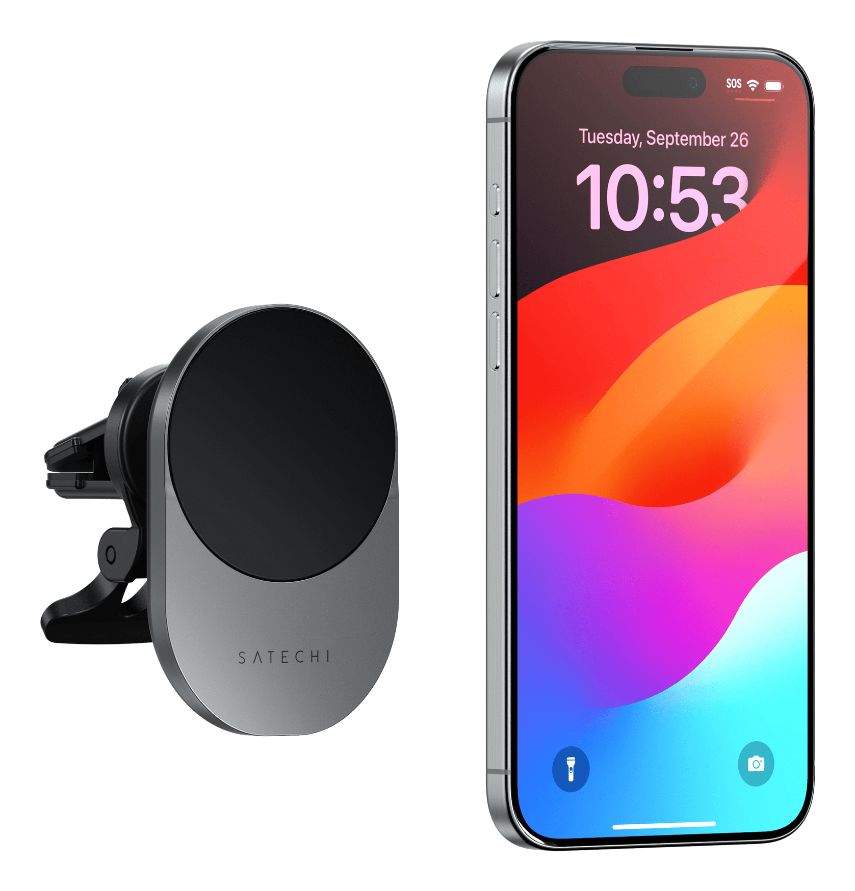Satechi Qi2 Magnetic Wireless Car Charger, Ansicht 3