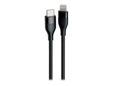 V7 - Lightning-Kabel - USB-C männlich zu Lightning männlich - 1 m - abgeschirmt - Schwarz
