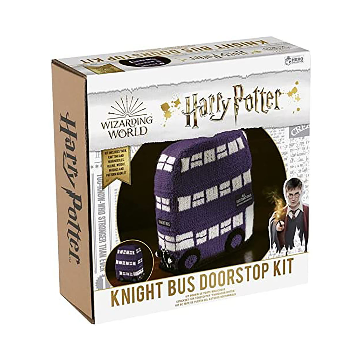 Thumbs Up ! Harry Potter Strick-Set Türstopper Bus lila, Ansicht 2