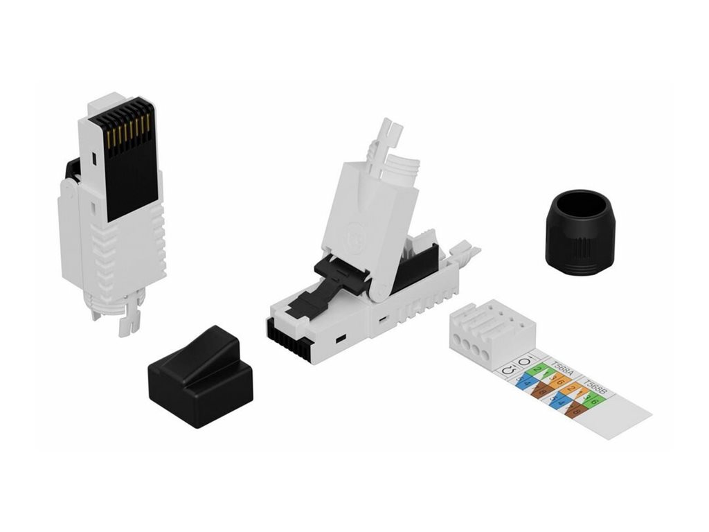 Lanview RJ45 UTP plug Cat6a for AWG22-24 solid/stranded, Ansicht 2