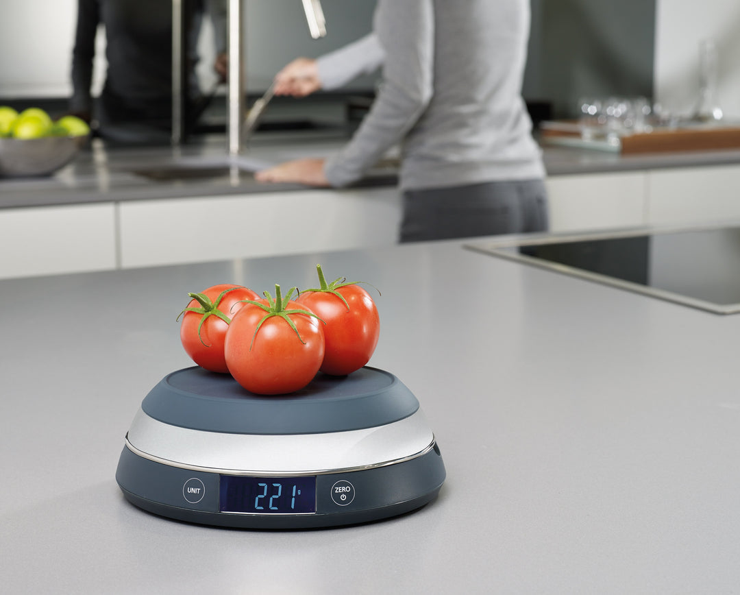 Joseph Joseph SwitchScale - Elektronische Küchenwaage - 5 kg - 1 g - Grau - Arbeitsplatte - Oval, Ansicht 4