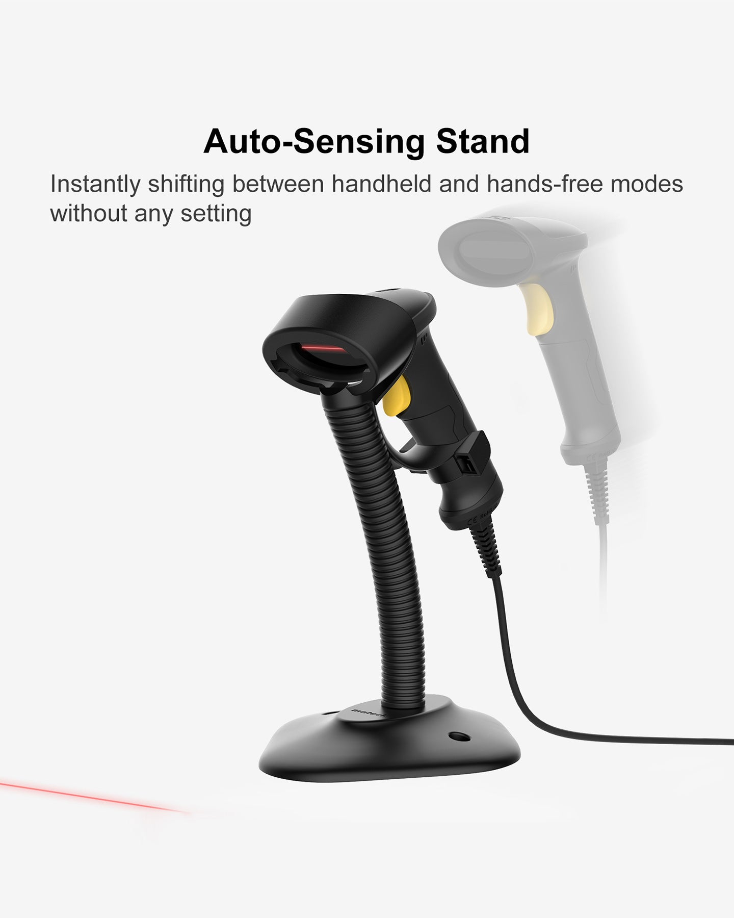 Inateck Barcodescanner 33 black[BCST-33_black], Ansicht 2