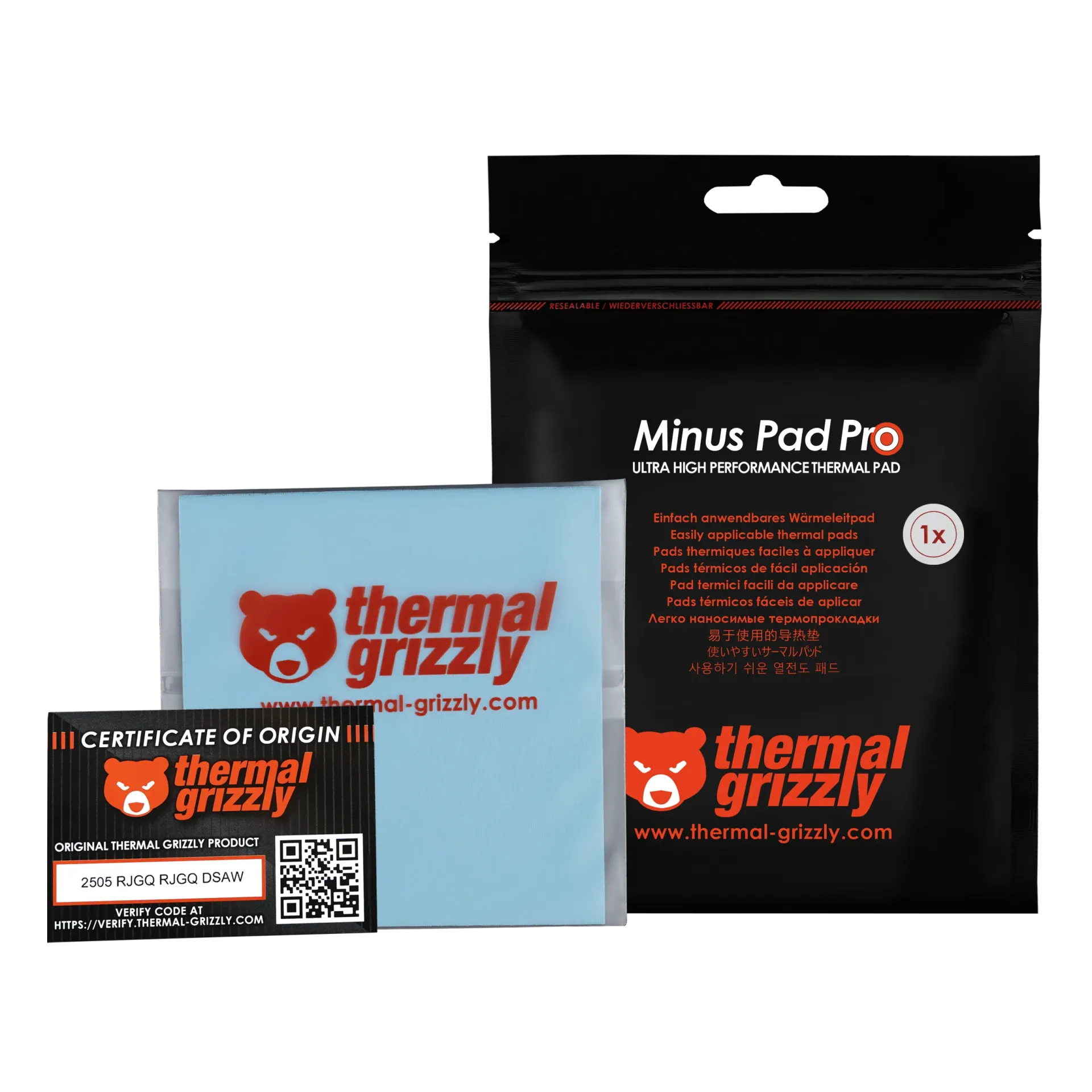 Thermal Grizzly Minus Pad Pro - 100 x 2.0 mm, Ansicht 2