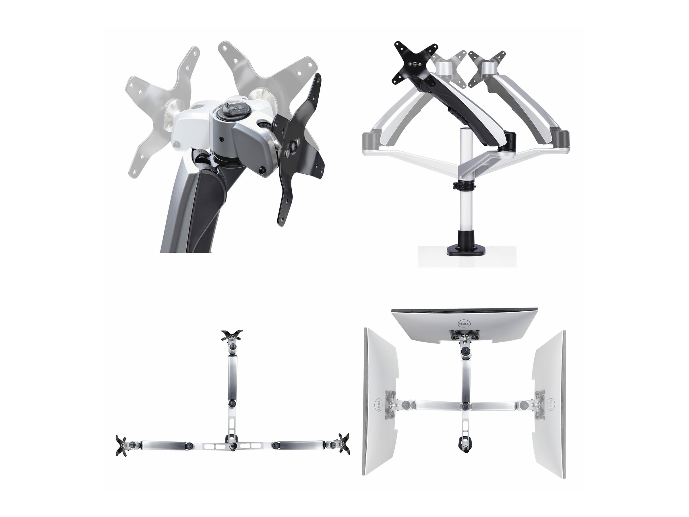 StarTech.com Monitor Desk Mount, VESA 75x75/100x100, 27/30-inch Screens - Befestigungskit (Gelenkarm), Ansicht 4