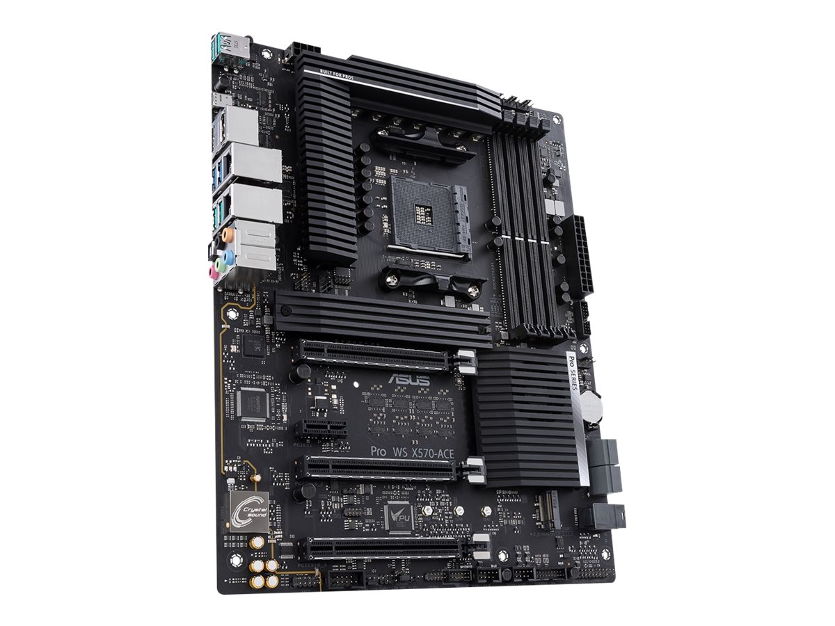 ASUS Pro WS X570-ACE - Motherboard - ATX - Socket AM4 - AMD X570 Chipsatz - USB-C Gen2, USB 3.2 Gen 1, USB 3.2 Gen 2 - 2 x Gigabit LAN - Onboard-Grafik (CPU erforderlich)