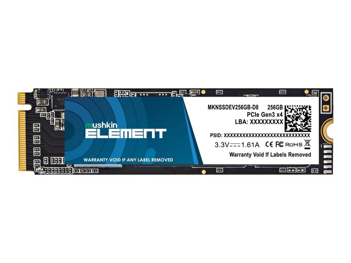 Mushkin ELEMENT - SSD - 256 GB - intern - M.2 2280 - PCIe 3.0 x4 (NVMe)