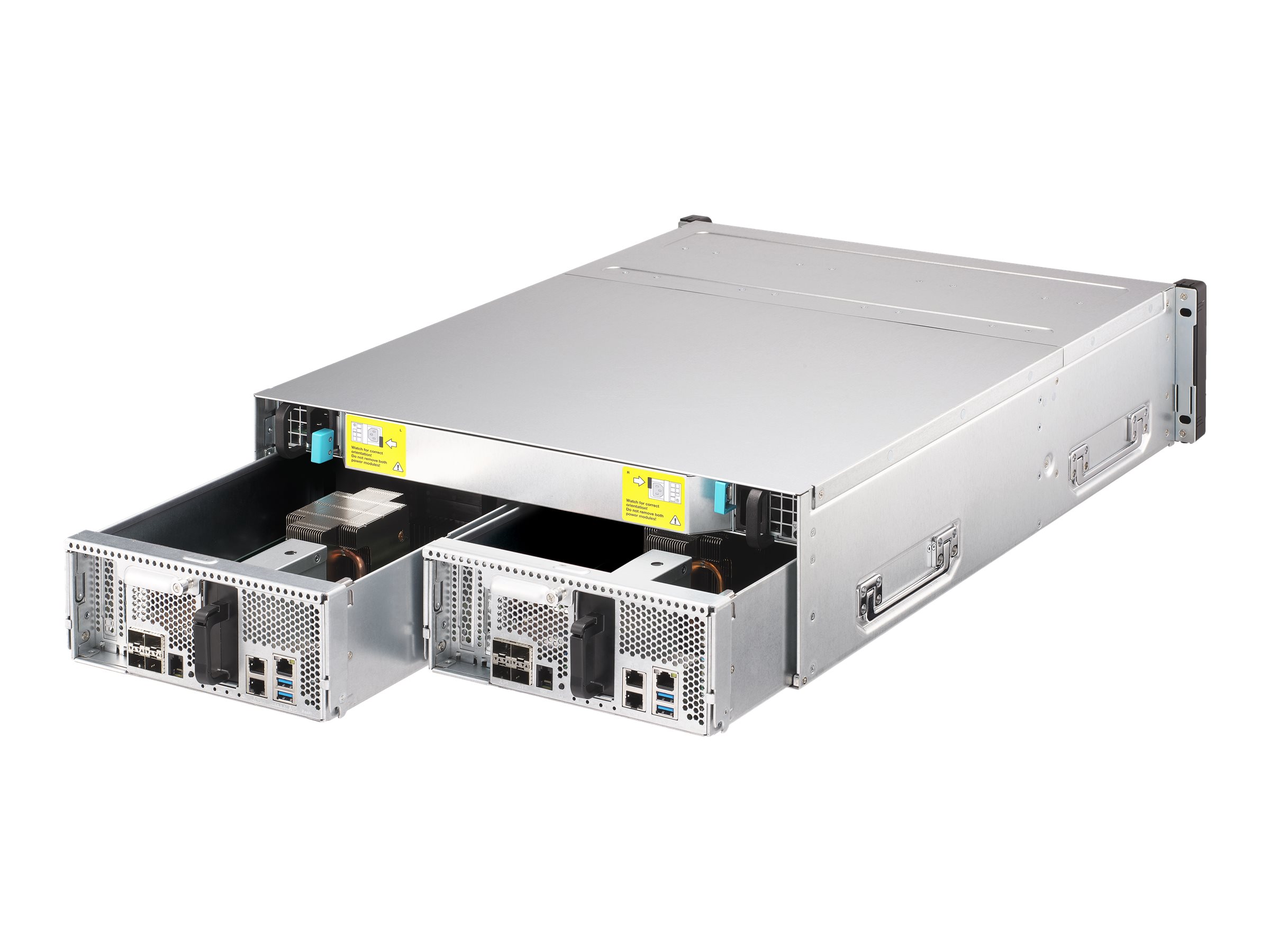 QNAP ES1686DC - NAS-Server - 16 Schächte - Rack - einbaufähig - SAS 12Gb/s - RAID RAID 0, 1, 5, 6, 10, JBOD, 5 Hot Spare, 6 Hot Spare, 10-Hot-Spare, 1 Hot-Spare - RAM 64 GB - Gigabit Ethernet / 10 Gigabit Ethernet - iSCSI Support - 3U
