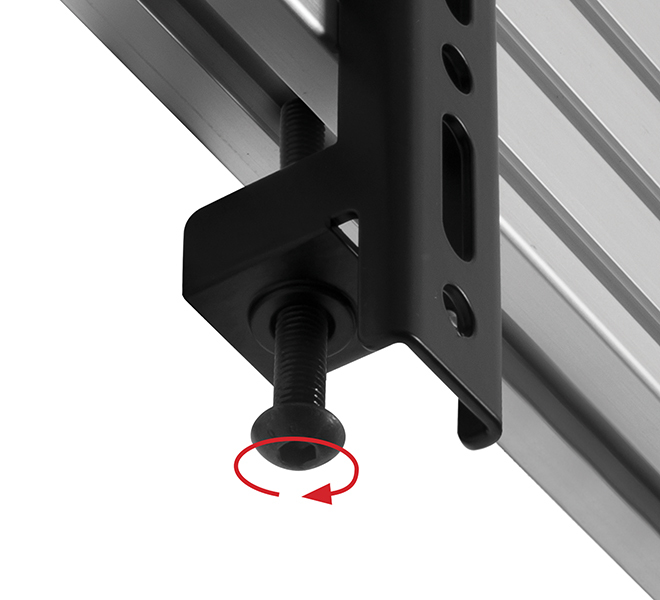 B-TECH BT8390-VESA200F - Flachbildschirm-Montagearm - Schwarz - 70 kg - Schiene - 119,4 cm (47) - 81,3 cm (32), Ansicht 3