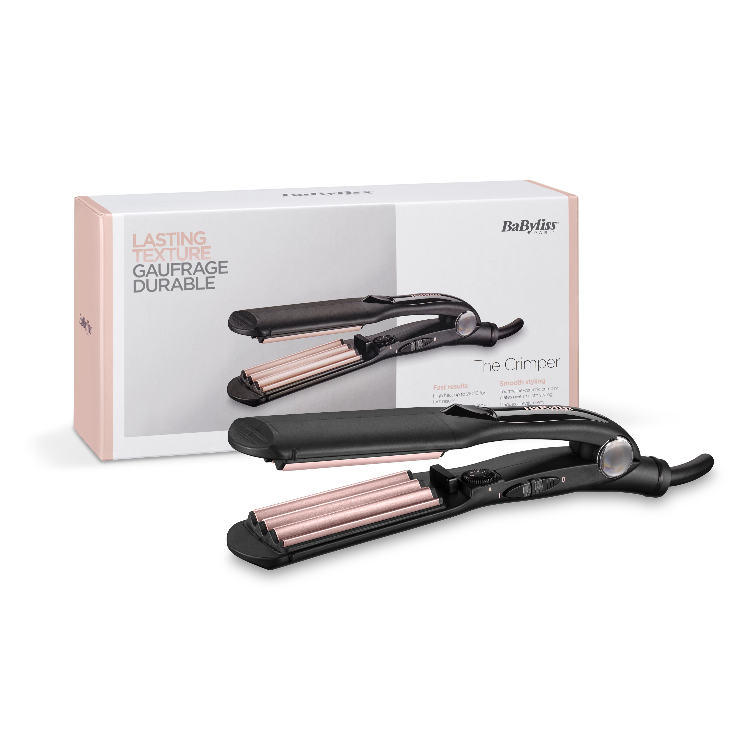 BaByliss The Crimper - Texturiereisen - Warm - Gerade fassförmig - 120 °C - 210 °C - 30 s, Ansicht 4