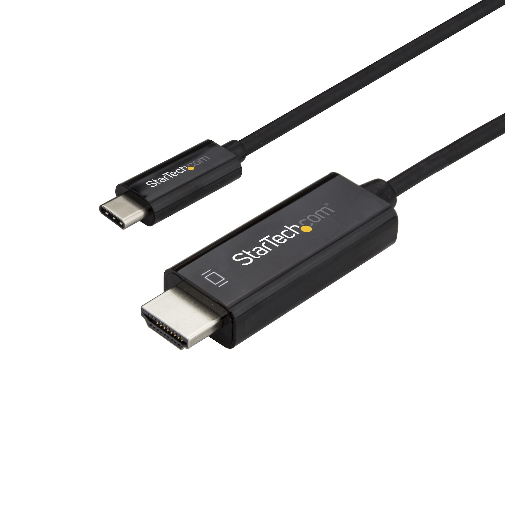 StarTech.com 1m USB-C auf HDMI Kabel - 4K bei 60Hz - Schwarz, 1 m, USB Typ-C, HDMI, Männlich, Männlich, Gerade