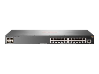 HPE Aruba 2930F 24G 4SFP+ - Switch - L3 - managed - 24 x 10/100/1000 + 4 x 1 Gigabit/10 Gigabit SFP+ (Uplink)