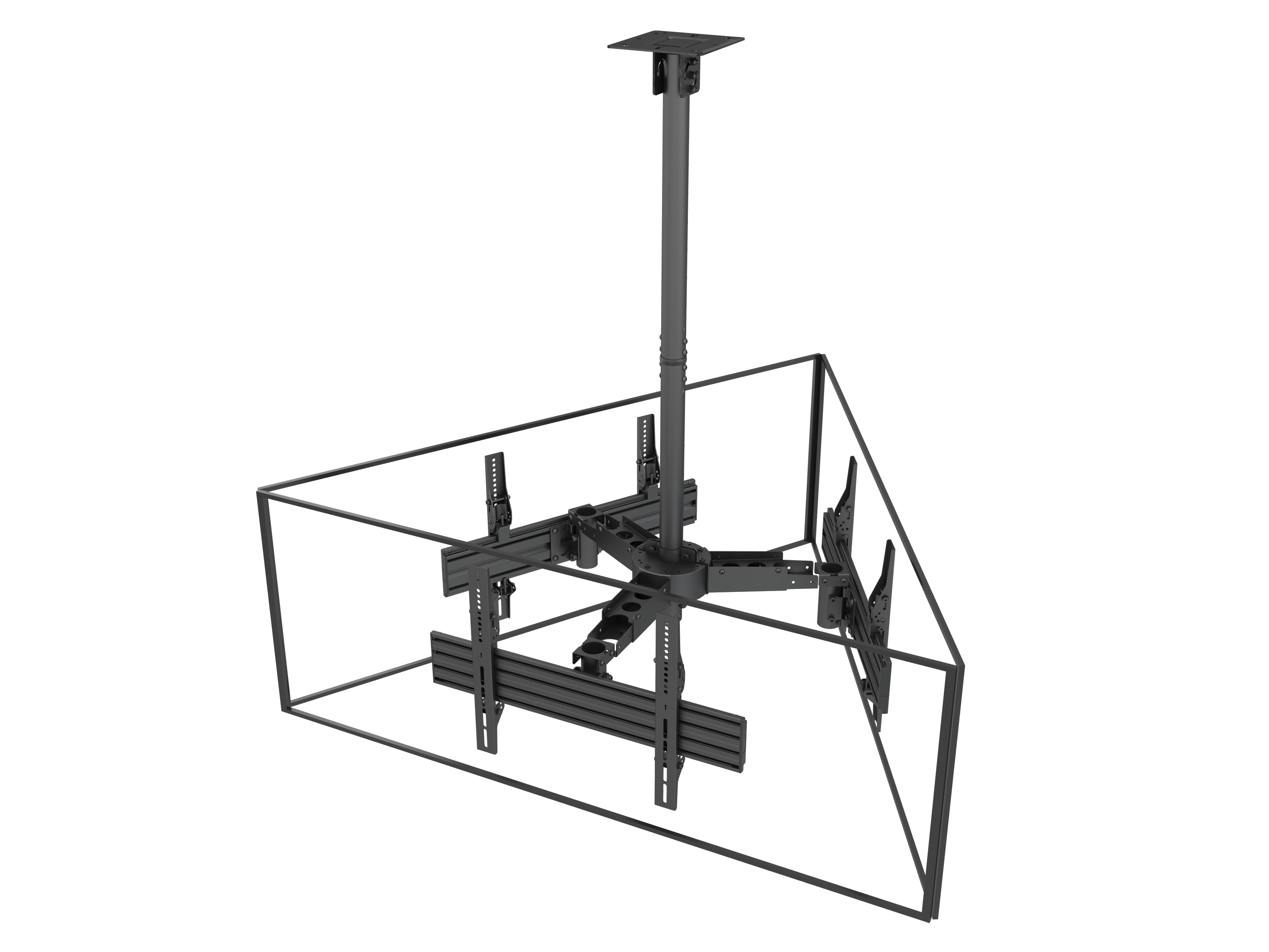 Equip Pro - Klammer - Kunststoff, Aluminium, Stahl - Schwarz - Bildschirmgröße: 81.3-165.1 cm (32-65), Ansicht 3