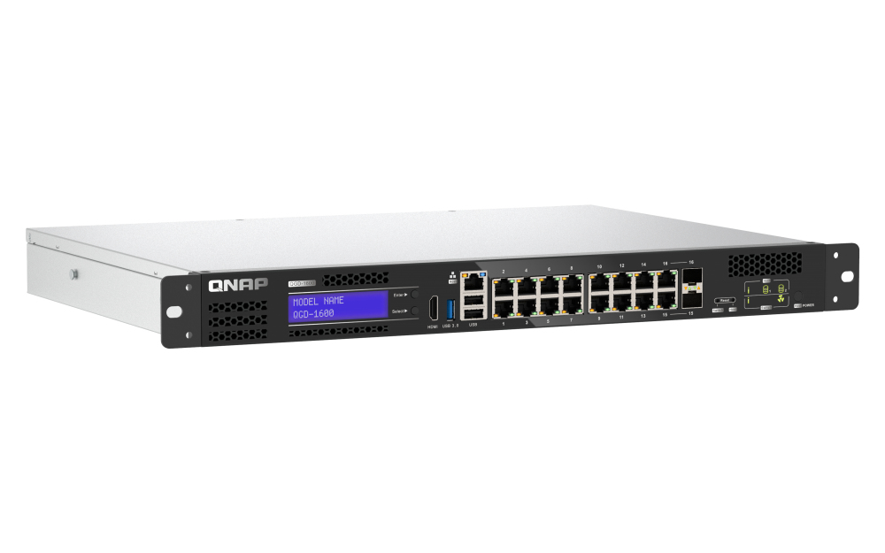 QNAP QGD-1600 - Switch - Smart - 4 x 10/100/1000 (PoE++) - 4096 MB, Ansicht 4