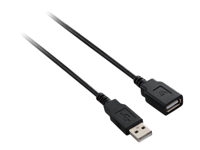 V7 - USB-Verlängerungskabel - USB (M) zu USB (W) - 1.8 m - Schwarz