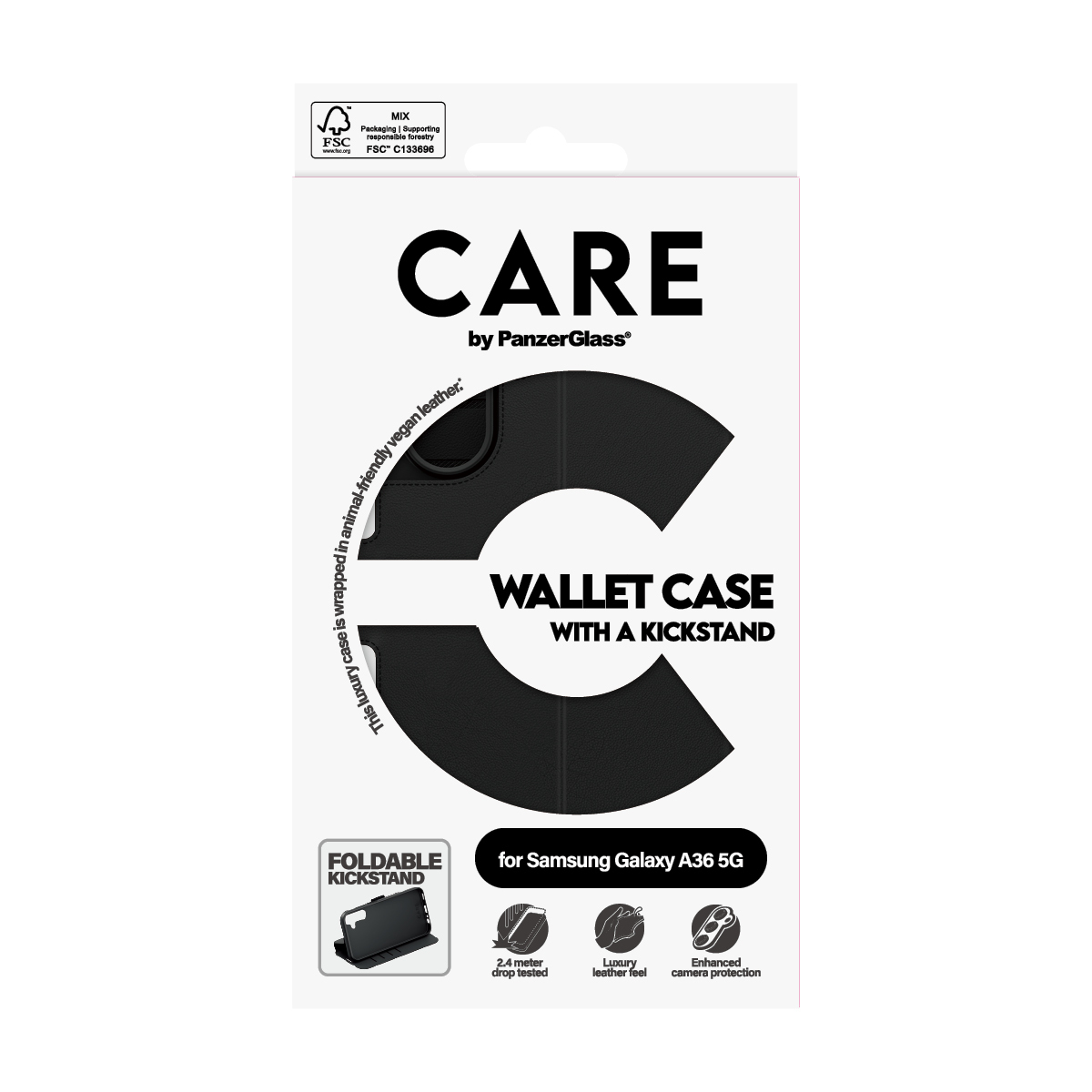PanzerGlass CARE Feature Wallet Case w. Kickstand Samsung Galaxy A36, Ansicht 4