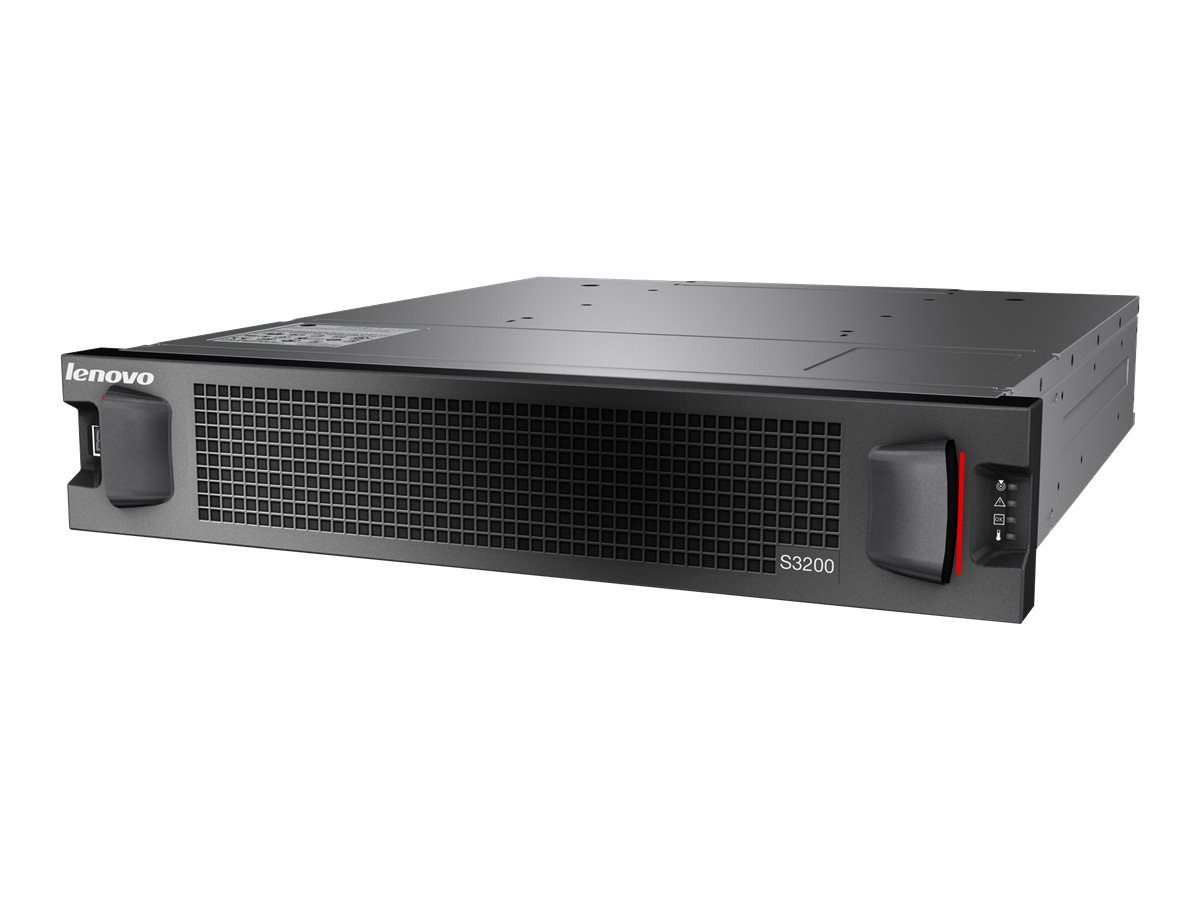 Lenovo Storage S3200 SFF Chassis FC/iSCSI Dual Con (64116B4) - REFURB