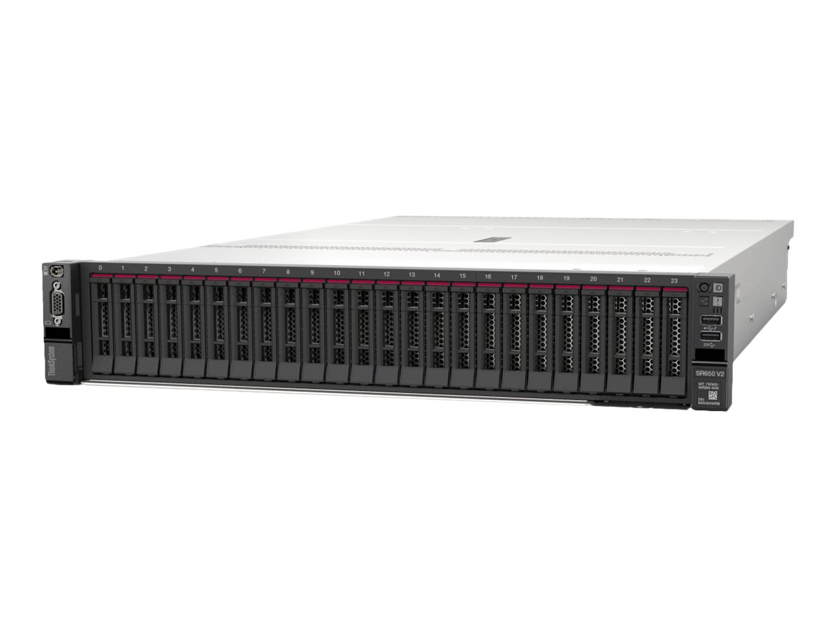 Lenovo ThinkSystem SR650 V2 7Z73 - Server - Rack-Montage - 2U - zweiweg - 1 x Xeon Gold 6326  2.9 GHz - RAM 32 GB - SAS - Hot-Swap 6.4 cm (2.5)