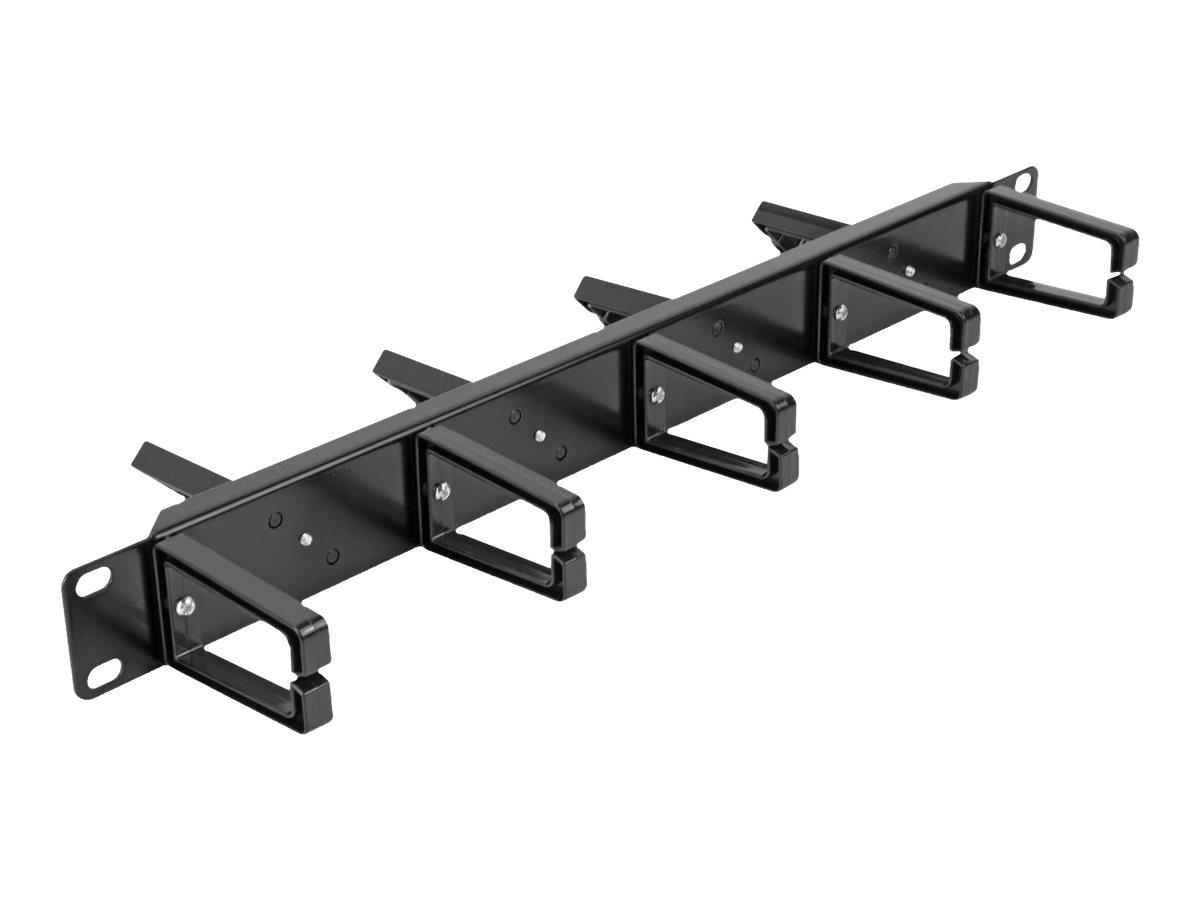 Delock Verlegetafel für Rack-Kabelmanagement - beidseitige Hakenanordnung mit 9 Haken (5 x vertikal 4 x 45° geneigt)