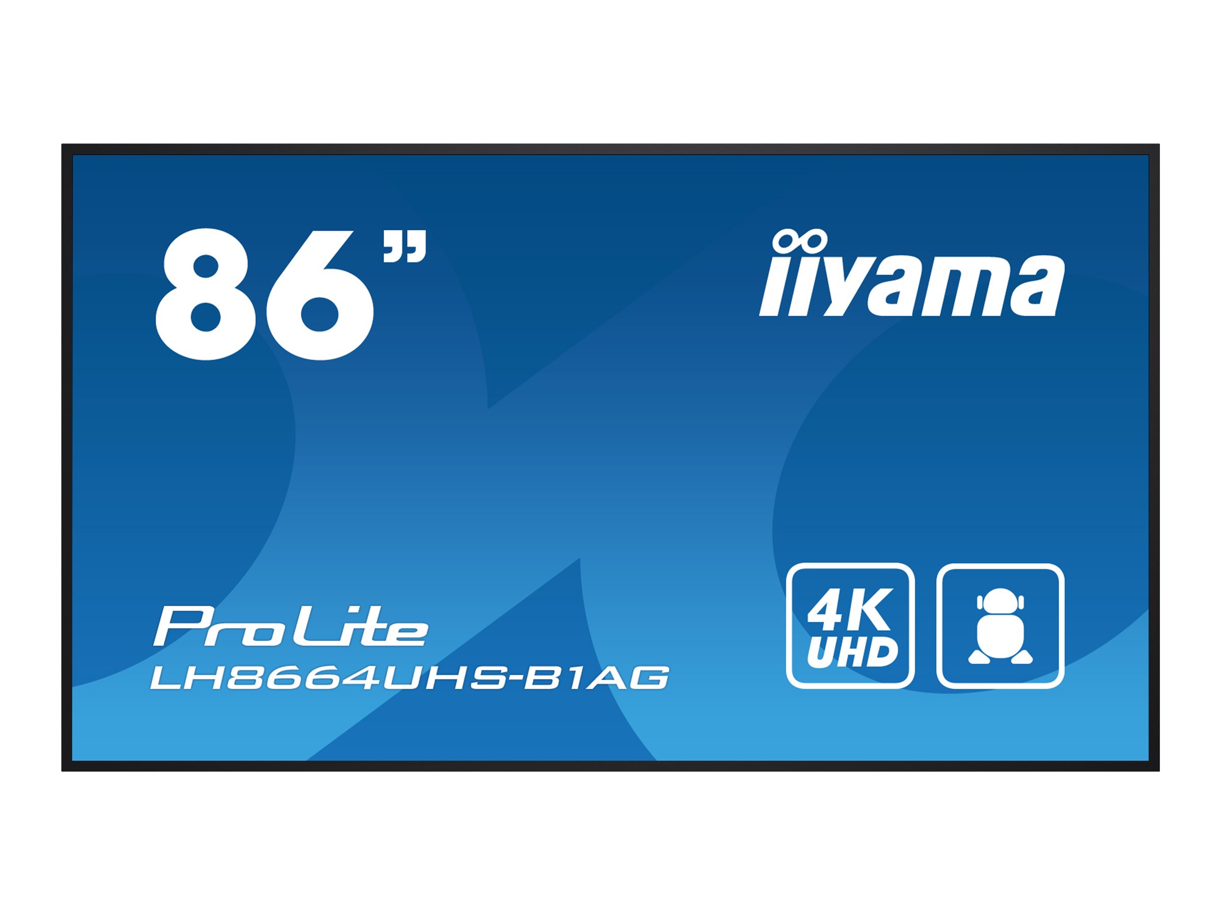 Iiyama DS LH8664UHS 217.4cm IPS 24/7 86/3840x2160/3xHDMI/2xUSB