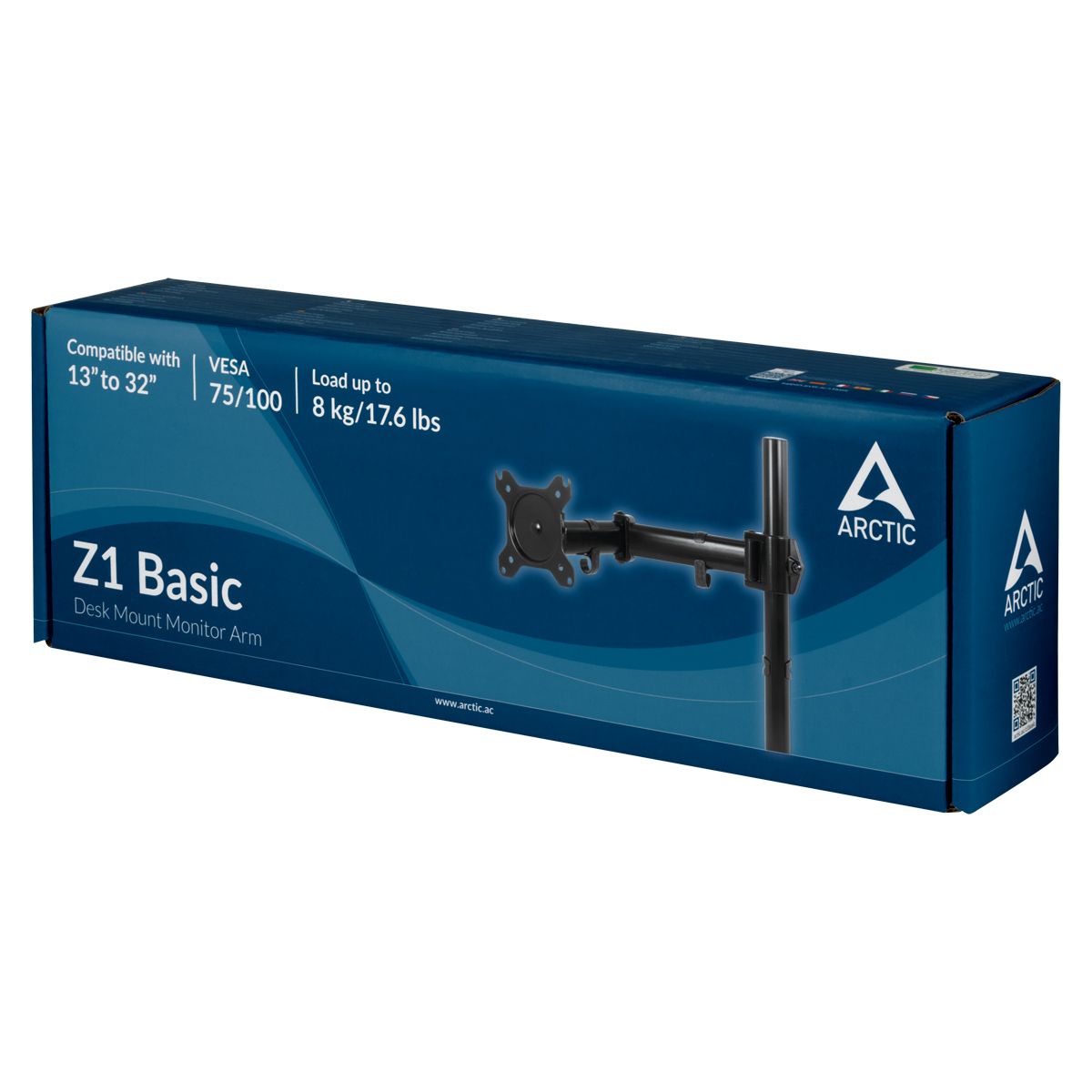 Arctic Z1 Basic - Befestigungskit für LCD-Display - Stahl - Bildschirmgröße: 33-81.3 cm (13-32), Ansicht 3