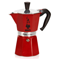 Bialetti Moka Express - Mokka-Kanne - Rot - Aluminium - 6 Tassen - 1 Stück(e)