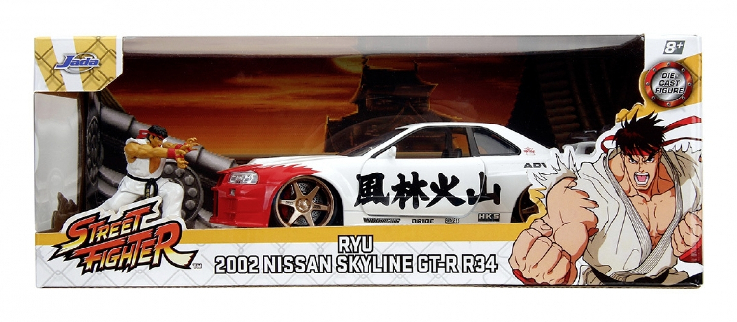Jada Toys Street Fighter Ryu 1 24 Nissan Skyline GTR 253255071, Ansicht 4