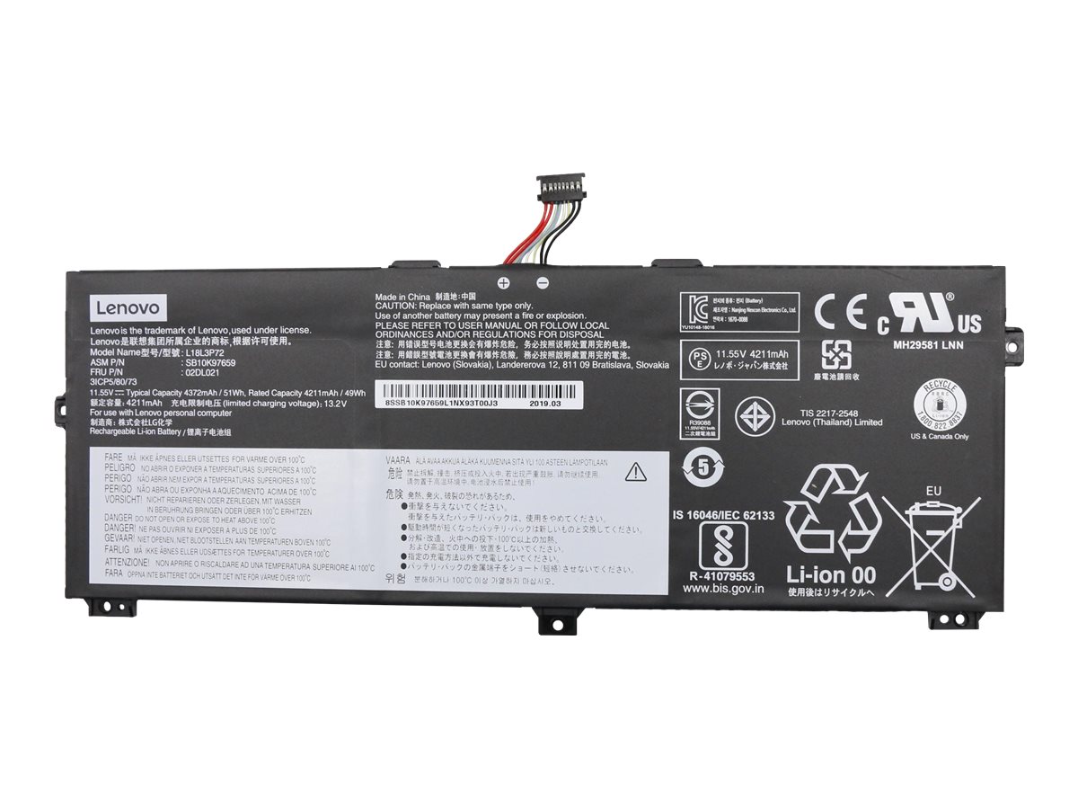 Lenovo LG Chem L18L3P72 - Laptop-Batterie - Lithium-Ionen, Ansicht 2