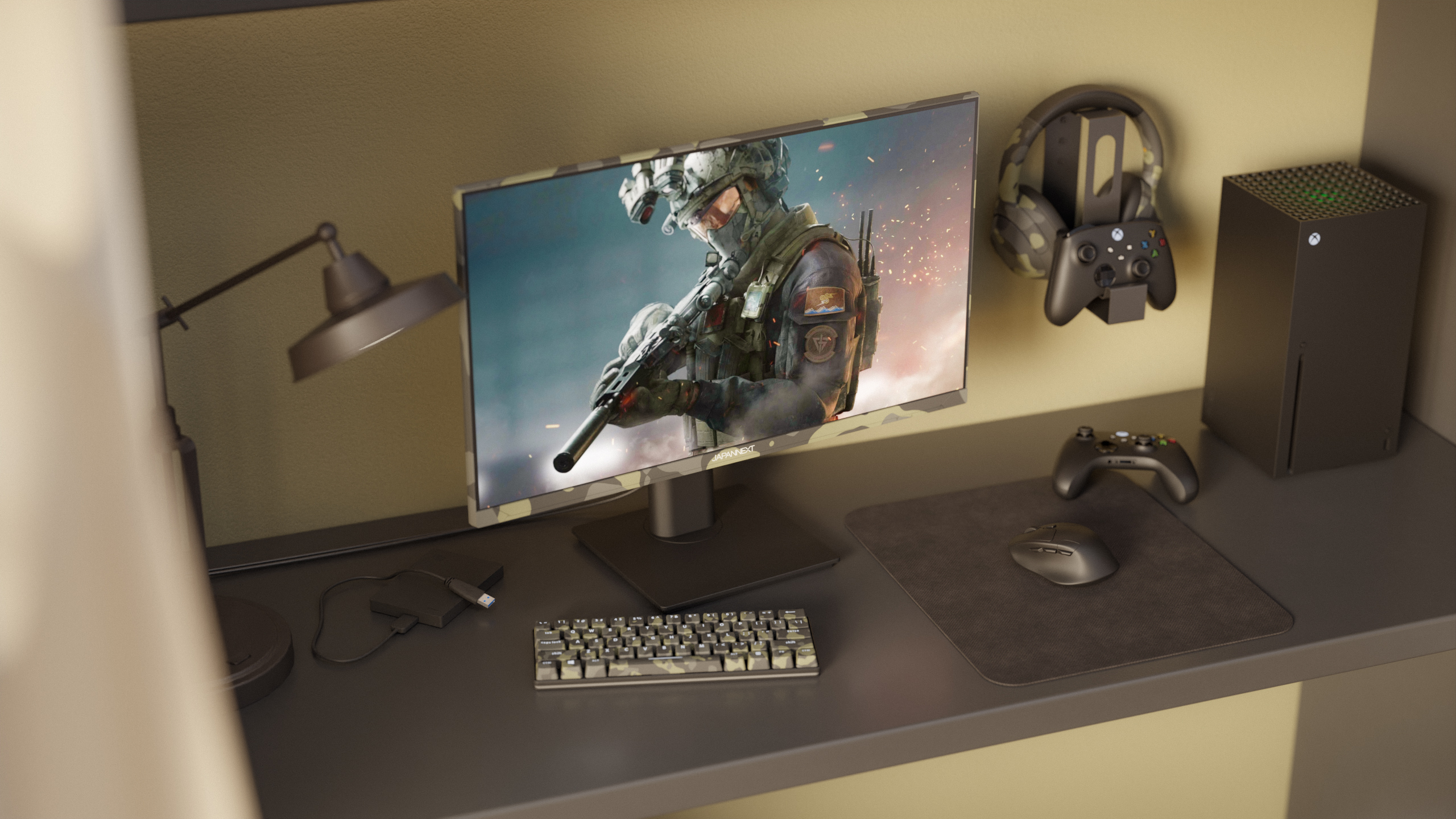 JAPANNEXT JN-IPS238FHD200F-HSP-Camo 16 9 HDMI FHD - Flachbildschirm (TFT/LCD) - TFT - 23.8, Ansicht 3