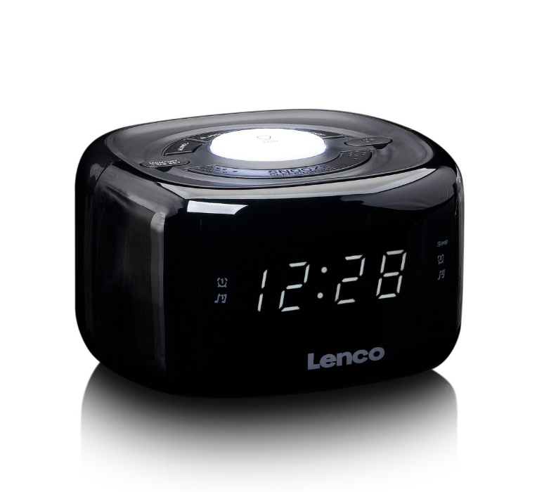 Lenco CR-12 - Radiouhr - Schwarz, Ansicht 4