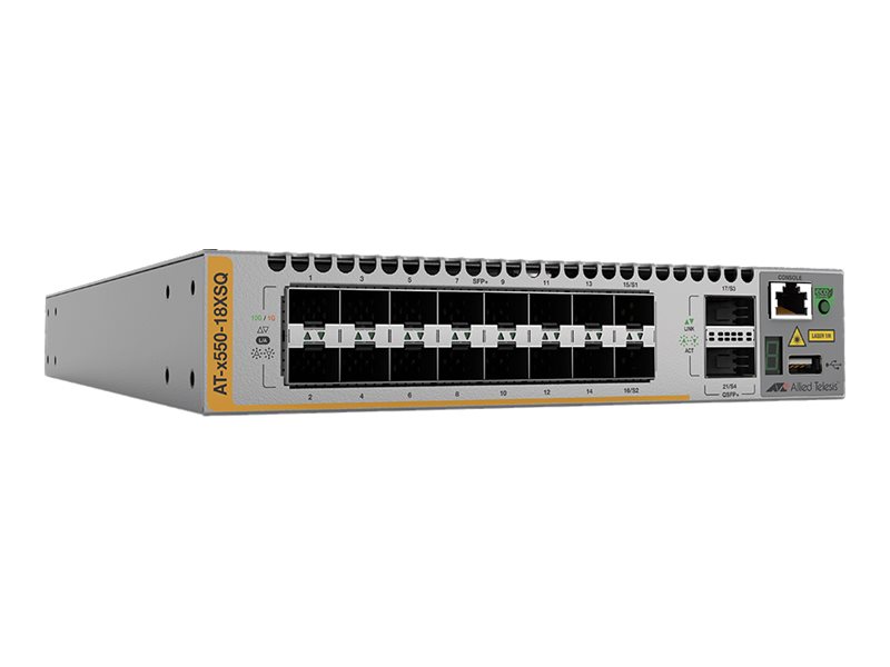 ALLIED TELESIS L3 STACK SWITCH 16X SFP+ PORTS (AT-X550-18XSQ-B51)