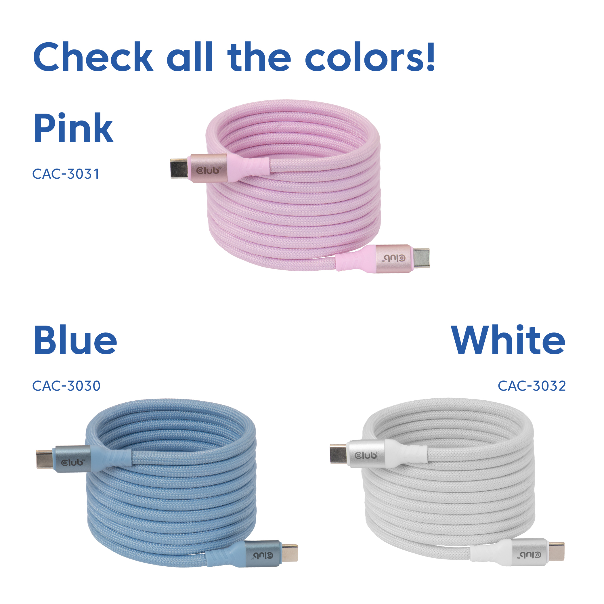 Club 3D Lifestyle USB-C Magnetisches Kabel 240W - Kabel - Digital/Daten, Ansicht 4