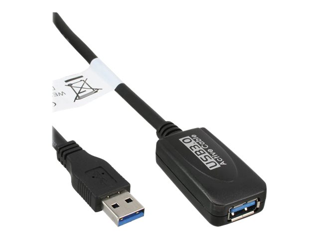 InLine - USB-Verlängerungskabel - USB Typ A (W) zu USB Typ A (M) - USB 3.0 - 5 m - aktiv