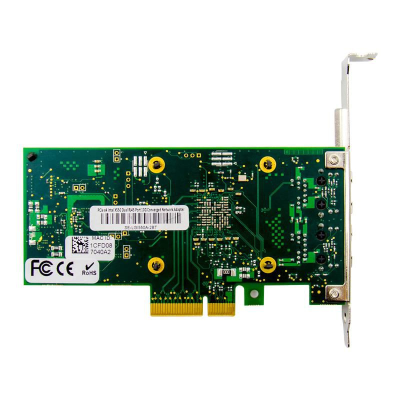 MicroConnect MC-PCIE-X550 - Eingebaut - Kabelgebunden - PCI Express - Ethernet - 10000 Mbit/s - Schwarz, Ansicht 4