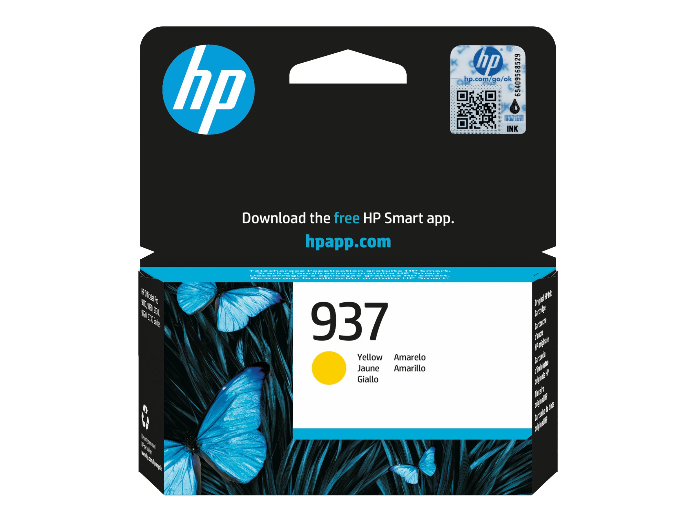 HP 937 Yellow Original Ink Cartridge - Original - Tintenpatrone