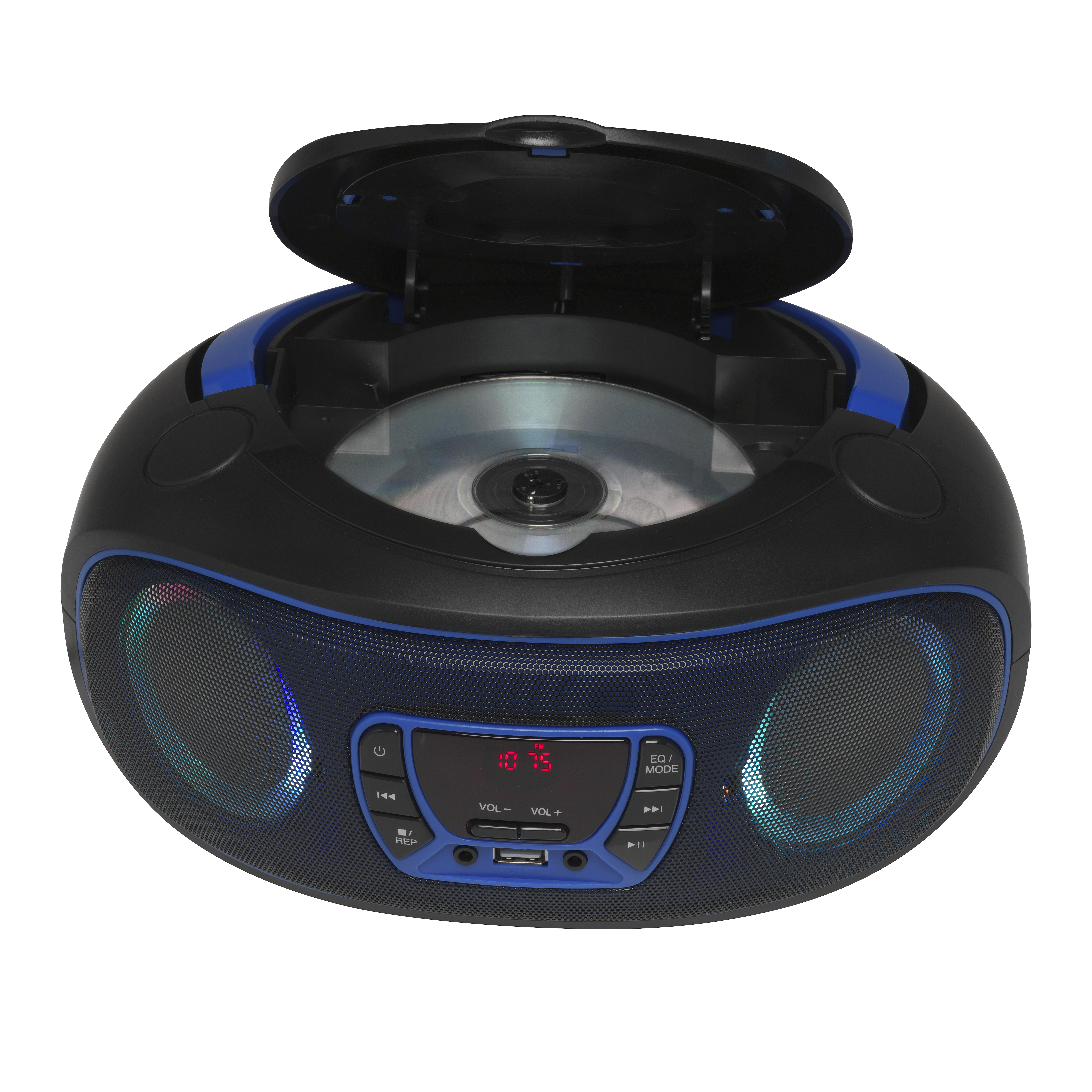 Inter Sales DENVER TCL-212BT - Ghettoblaster - 4 Watt - Blau, Ansicht 2
