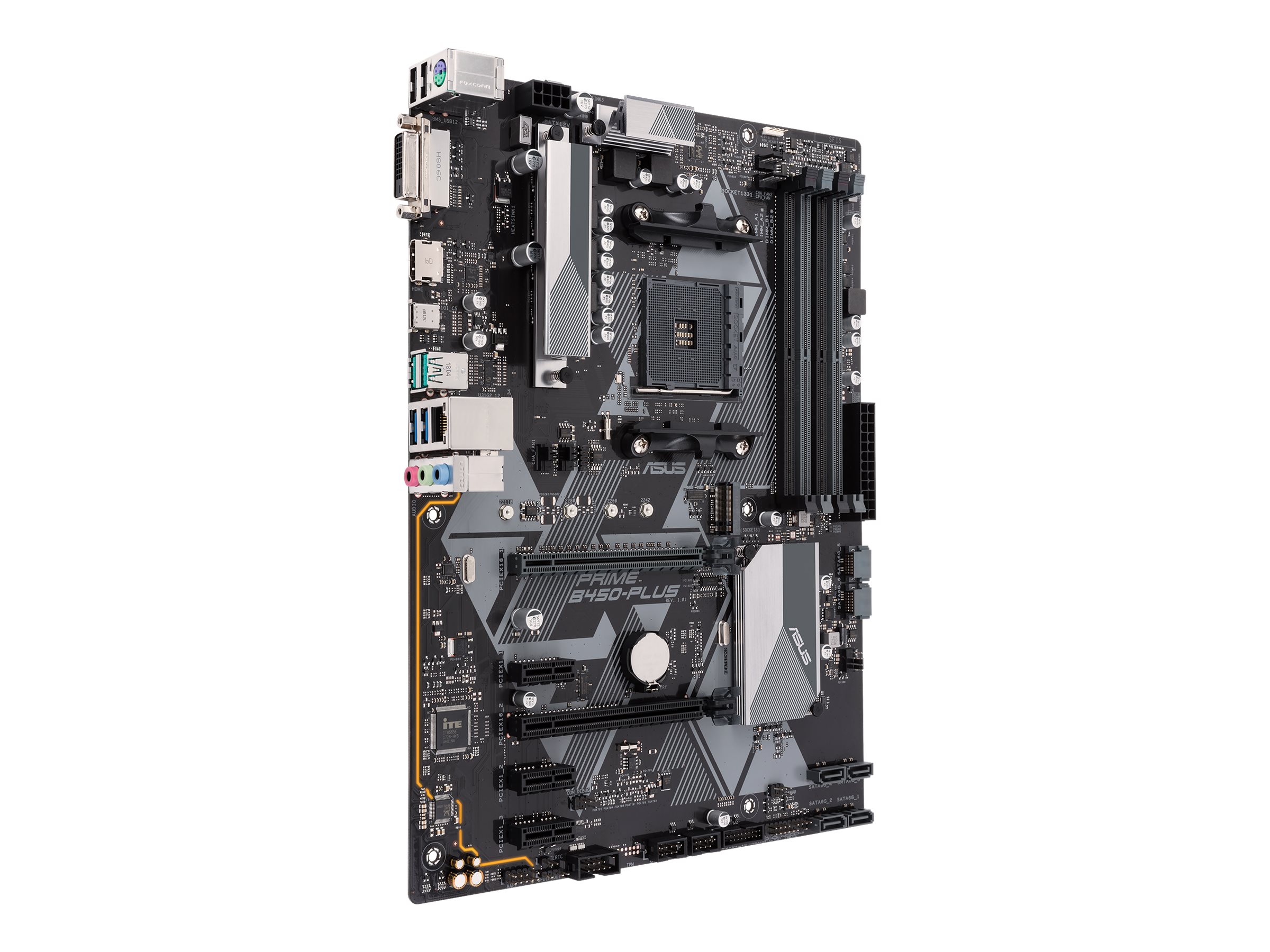 ASUS PRIME B450-PLUS - Motherboard - ATX - Socket AM4 - AMD B450 Chipsatz - USB 3.1 Gen 1 USB 3.1 Gen 2 USB-C Gen1 - Gigabit LAN - Onboard-Grafik (CPU erforderlich)