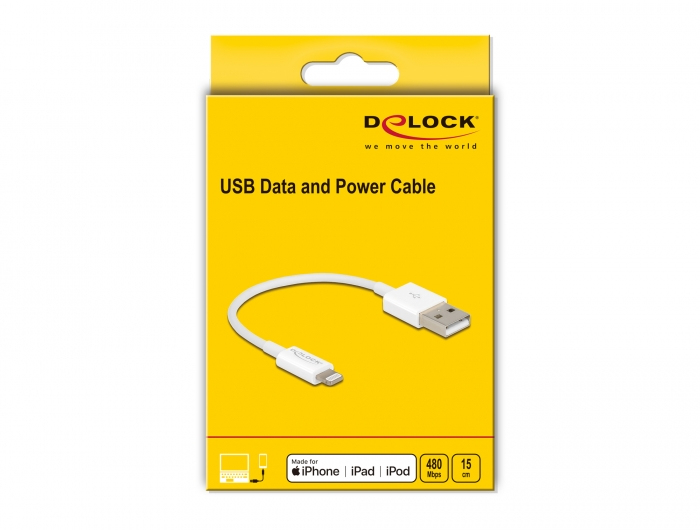 Delock Lightning-Kabel - USB männlich zu Lightning männlich, Ansicht 3