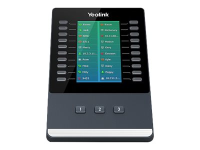 Yealink EXP50 - Funktionstasten-Erweiterungsmodul für VoIP-Telefon - für Yealink SIP-T52S, SIP-T54S, SIP-T56A, SIP-T58A, SIP-T58V