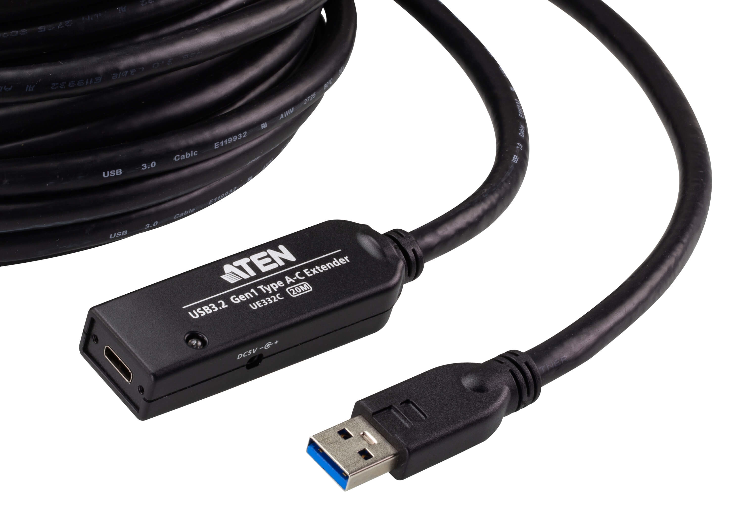 ATEN UE332C - USB-Kabel - USB Typ A (M) zu 24 pin USB-C (W) - 20 m, Ansicht 2